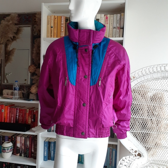 FIEE ICE Sunice vintage magenta jacket with hood - Picture 2 of 15